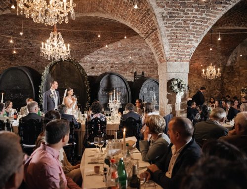 Extraordinary wedding in the old castle